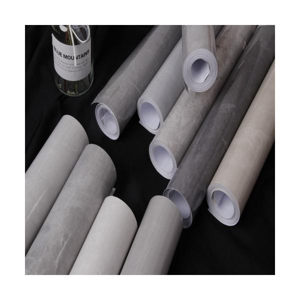 Buy 122cm Width Kitchen and Bathroom Wall Covering Marble Wallpaper with Geometric Pattern Waterproof at wholesale prices