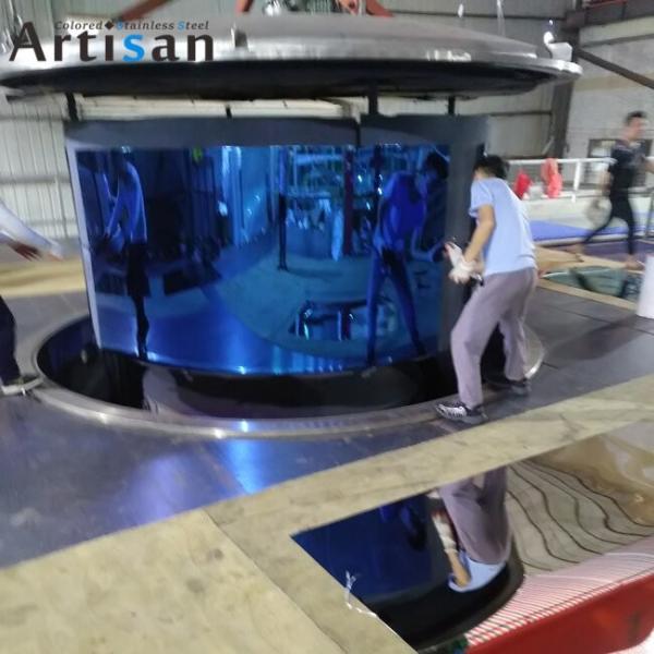 Buy ASTM Standard  Blue Mirror Stainless Steel Plate PVD Panel at wholesale prices