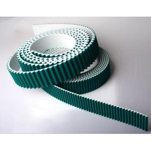 Quality htd8m pu timing belt with green fabric for sale