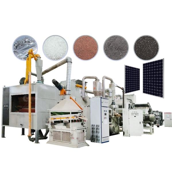 200-1000kg/h Capacity Solar Photovoltaic Module Recycling Machine for Heavy PV