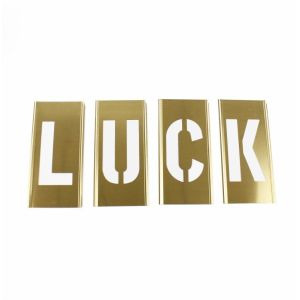 Brass Adjustable Letter And Figure Stencil Set For Paint