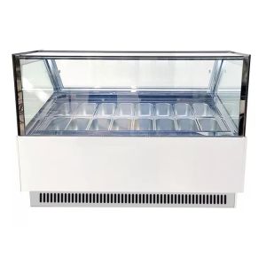 Adjustable Temperature Ice Cream Display Freezer Showcase