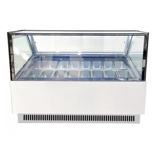 Buy Adjustable Temperature Ice Cream Display Freezer Showcase at wholesale prices