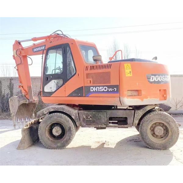 15 Ton Doosan DH150-7 Wheel Excavator in Good Condition Original Design Made in Korea