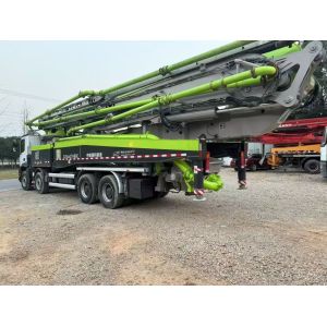 China Highway Construction Used Trailer Line Pump Concrete Truck Mounted on sale