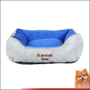 cooling bed for dog artificial leather and short plush pp cotton pet bed china factory