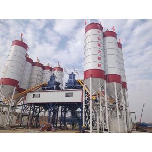 90m3/H HZS90 Concrete Batching Plant Dry Automatic Control System