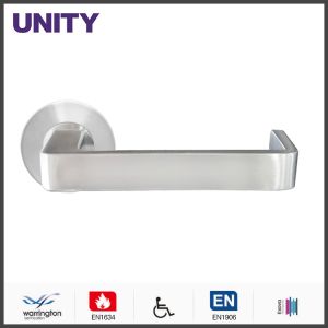 Quality Stainless Steel Fire Door Lever Handle EN1906 and EN1634 Satin Finish for sale