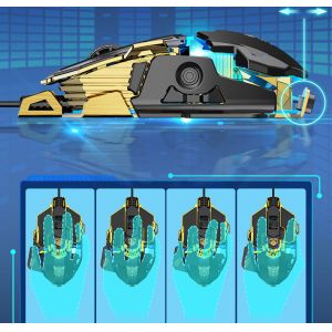 Wired 3200DPI 50uA CW901 Ergonomic Gaming Mouse With Backlight