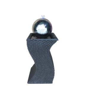 Handwork Polyresin Stainless Steel Ball Water Feature