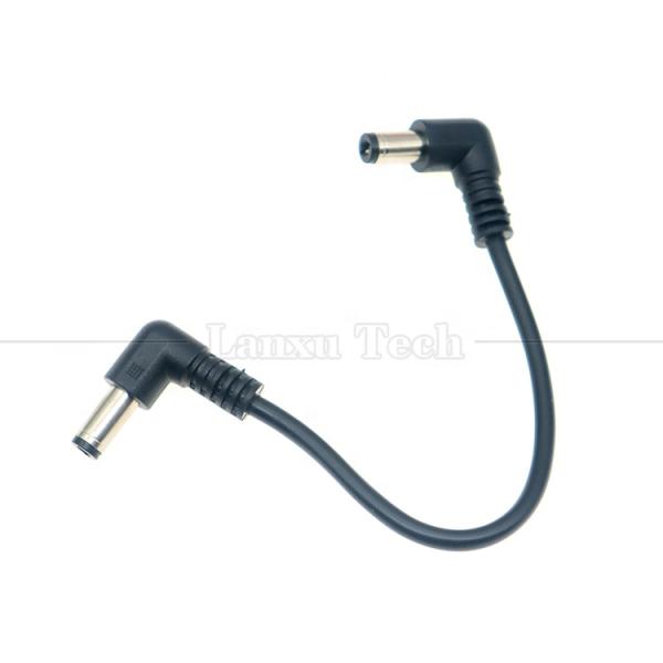 12V 24V Male to Male DC Angled Plug Jack Connector 5.5*2.1mm Power Supply Extension Wire Cables
