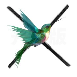 Synced Hologram Fan Movable 3D Fan Halogram Screen Waterproof 3D Holographic Led