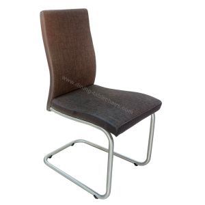 Fabric Upholstered Stainless Dining Chair Livingroom Chair Leisure Chair