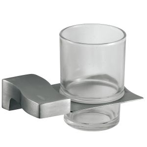 0.46kg Bathroom Tumbler Holders Single Toothbrush Holder Satin Brushed