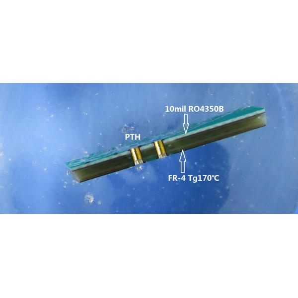 Hybrid PCB | Mixed Material PCB Built On 10 mil RO4350B + FR-4 With Depth Contrlled Drill