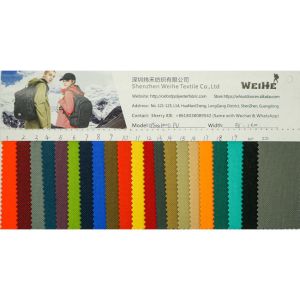 1000D 100% Polyester PU Fabric Shoes Durable Water Resistant Fabric