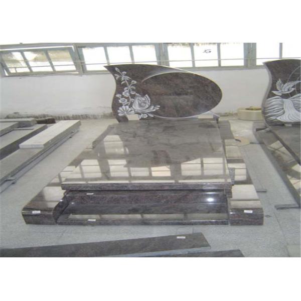 Buy Customized Granite Cemetery Monuments Sand Bast Words Extra Finish at wholesale prices