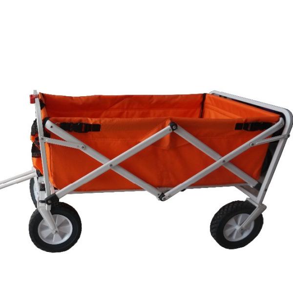 Buy Heavy Duty Steel Metal Push-Pull Folding Trolley for Picnic Perfect Service and Tools at wholesale prices