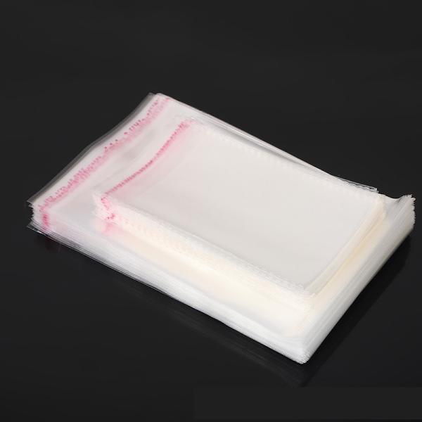 Buy Width 20cm Wholesale Customized Self Seal Adhesive Bopp Pp Opp Poly Plastic Cello Packaging Bags for Candy Garment Clothing at wholesale prices