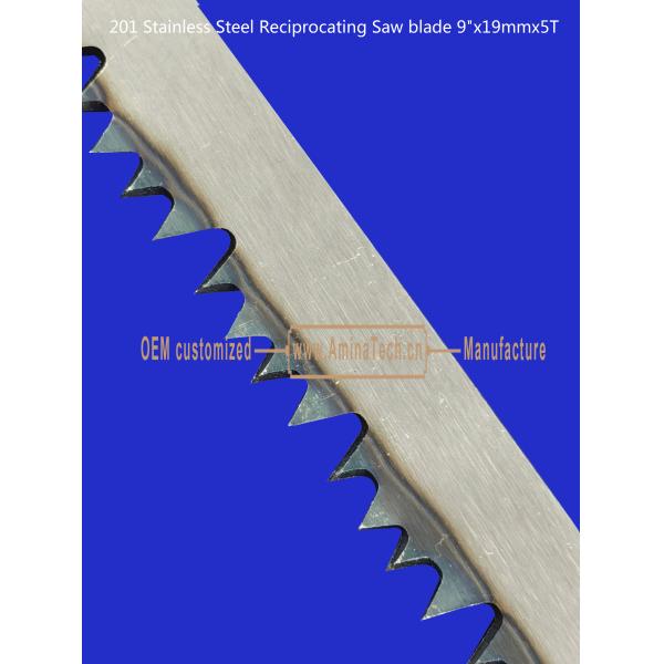 201 Stainless Steel Reciprocating Saw blade 9"x19mmx5T Cutting Wood,Bamboo,Plastic,Frozen Meat,Bones