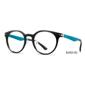 Plastic Flexible Glasses Frames Men Women Myopia Round Eye Frames