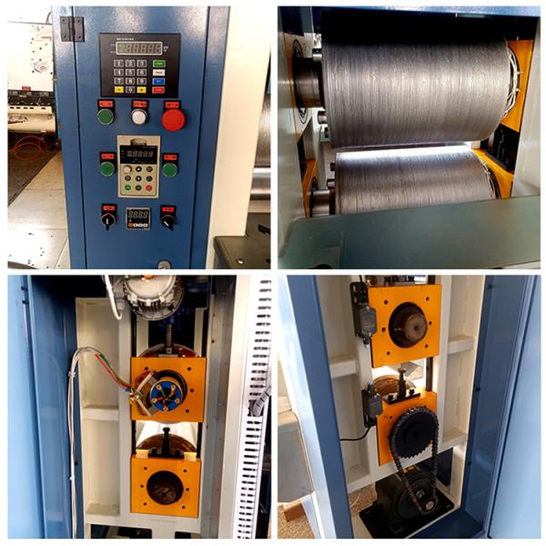 Product accuracy Solid Wood Grain Deep Embossing Machine with Electric Roller Lifting