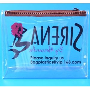 Clear Vinyl Slider Bags/ PVC EVA Zipper Bag,Clothes Packaging Suited Frosted PVC