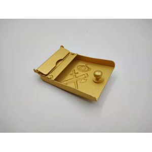 Gold Plating Military Style Belt Buckle With Customized Pattern