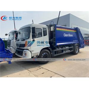 LHD Dongfeng 6X4 20CBM Rear Loader Garbage Compactor Truck