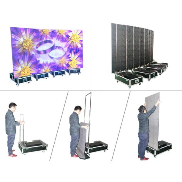 Dbstar Control Free Standing Portable LED Screen Outdoor Advertising Mobile Video Wall 23mm thickness