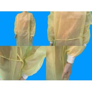Breathable / Soft Anti Leakage Disposable Isolation Gowns Strong Adsorption