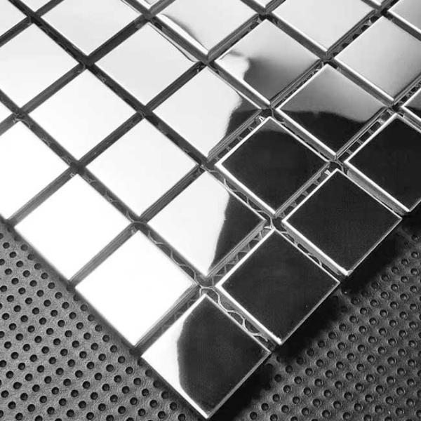 Buy SUS GB Stainless Steel Mosaic Tiles Mirror Antirust at wholesale prices