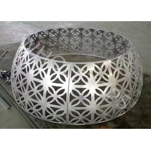 Pattern Cut Hyperbolic Aluminum Column for Subway station