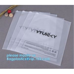 BAGEASE Transparent Bottom Gusset Slider Zipper Garment Packaging Pouch K