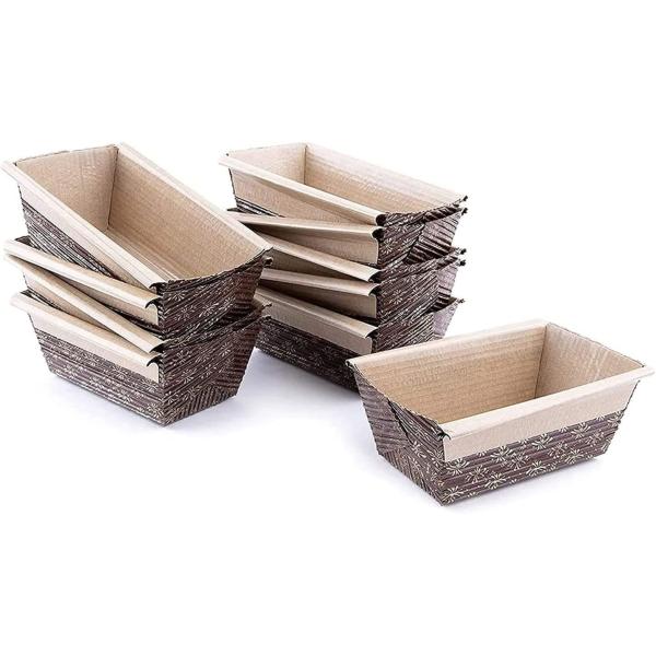 Buy Microwave Oven Paper Baking Loaf Pan Disposable Mold Rectangular at wholesale prices