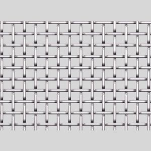 SS304 SS316 SS316L Stainless Steel Crimped Wire Mesh Square Hole Type
