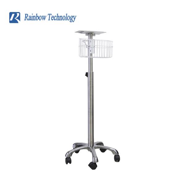 Buy Portable Aluminum Hospital Furniture Medical Trolley for Patient Monitor for Hospitals at wholesale prices