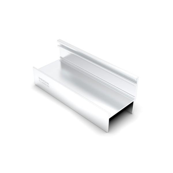 Buy Shiny Silver Interior Sliding Window 6063 Aluminum Channel Extrusions at wholesale prices