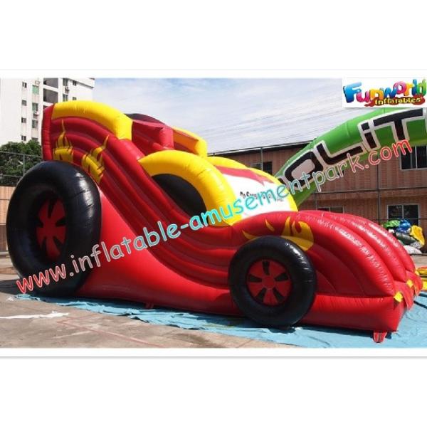 Buy Durable PVC Inflatable Car Dry Slides Toys Commercial Inflatable Slide at wholesale prices