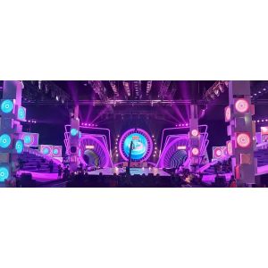 500x1000mm P2.6mm Outdoor Rental LED Screen 3840Hz With Removable Power Card Box