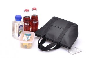 Sparkling Insulated Cooler Lunch Bag with Silver Wire