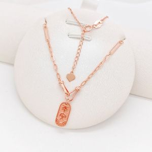 Petite Miniature Gold Pendant Necklace Ensemble