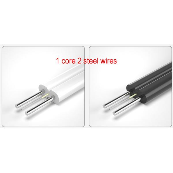 1fo 2fo 4fo Outdoor KFRP FRP FTTH Drop Fibre Optics Cable LSZH PVC