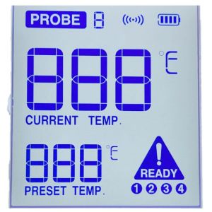 52*59mm Blue FSTN LCD Display Positive Transmissive LCD Screen