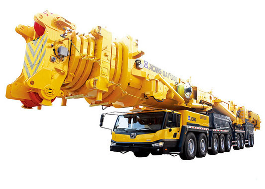 8 Segment Single Cylinder hydraulic mobile crane , QAY1200 All Terrian