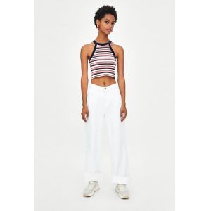 Factory Price Women Summer Stripes Cotton Tank Top