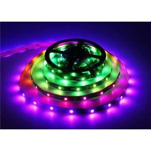 Cuttable Multi Color Led Rope Lights Outdoor WS2811 IC SMD5050 60 Leds 12V DC