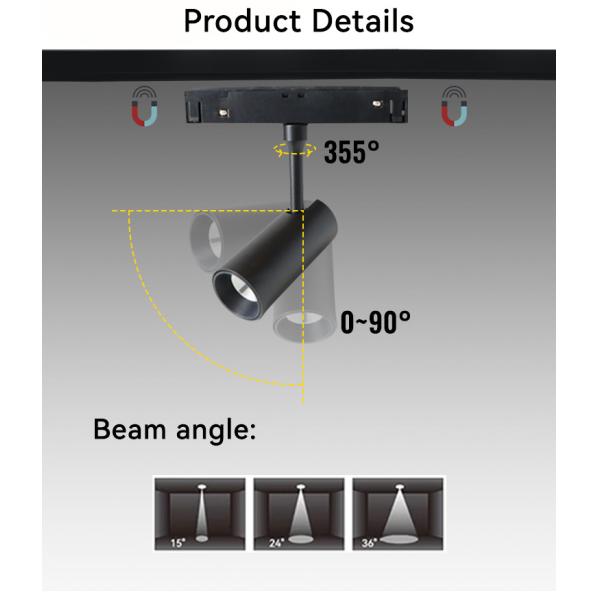 2700K-6500K Intelligent Control Magnetic Track Light 24V DC 7W Magnetic Track Lamp