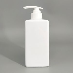 PET Plastic Cuboid 550ml Shampoo Pump Bottles