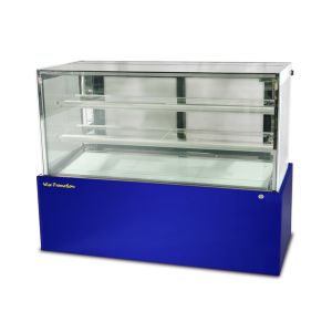 Floor Standing Refrigerated Cake Display Cabinet High Humidity Square Glass Cake